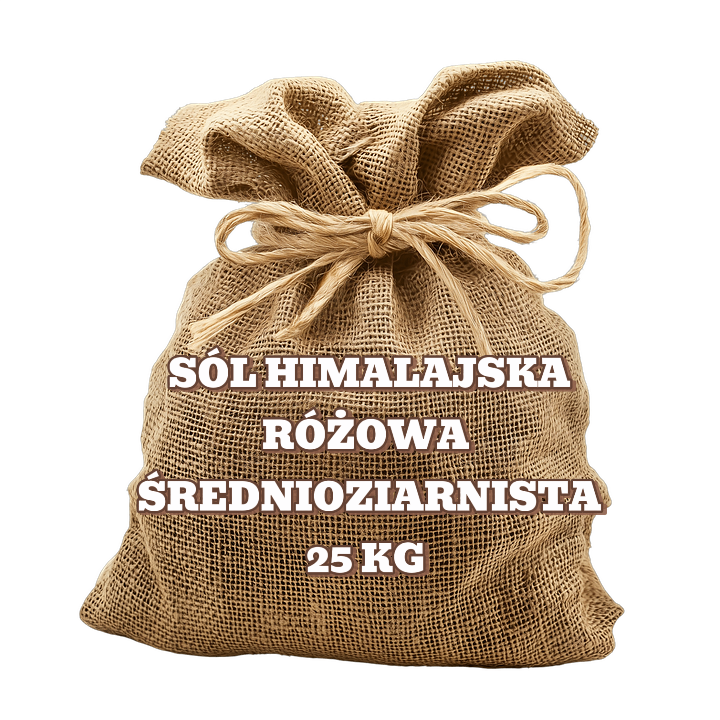 Sól himalajska różowa średnioziarnista 25 kg HURT