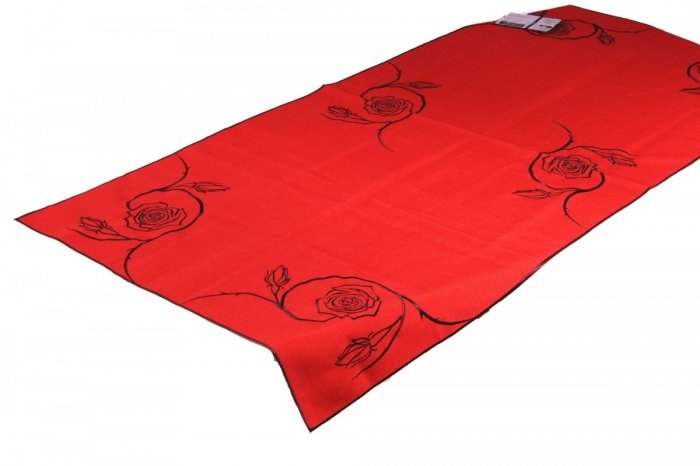 Obrus Haftowany Bruna 40x170 cm kolor: Czerwony wz. 77-1