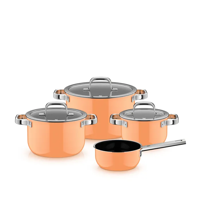 Zestaw garnków Fusiontec Mineral Pro Papaya Orange