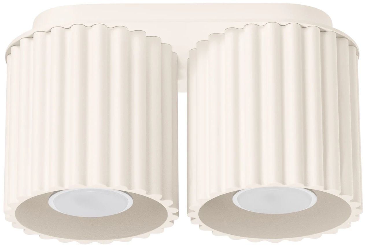 Darmowa Dostawa - Lampa podsufitowa 2x10 W beżowa Sollux Lighting Aura SL1790
