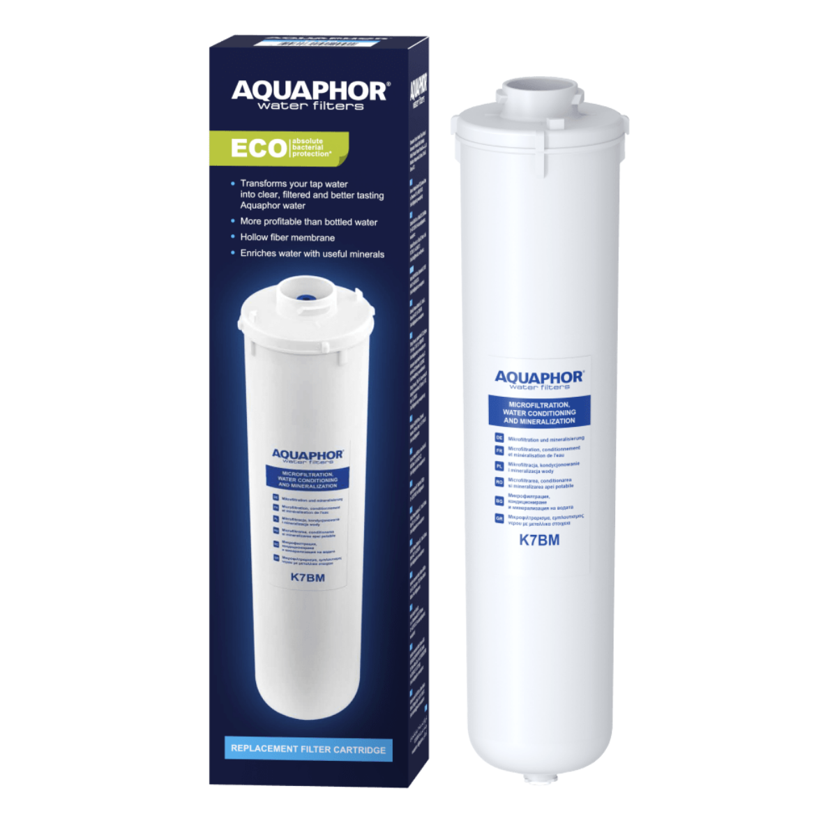 Wkład wymienny Aquaphor K7BM. Połączenie membrany kapilarnej i mineralizatora.