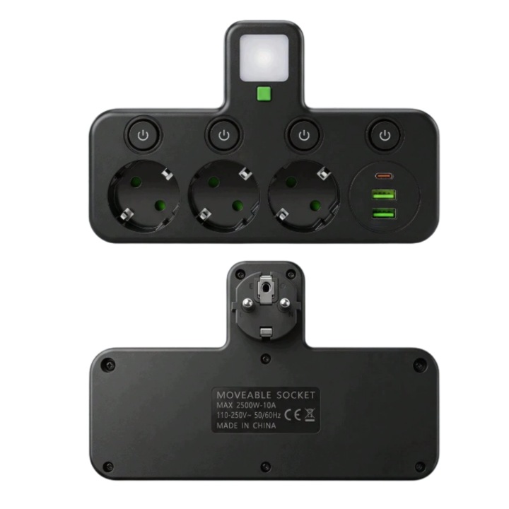 Listwa zasilająca 3 gniazda 3xUSB DA706A - Henryx24
