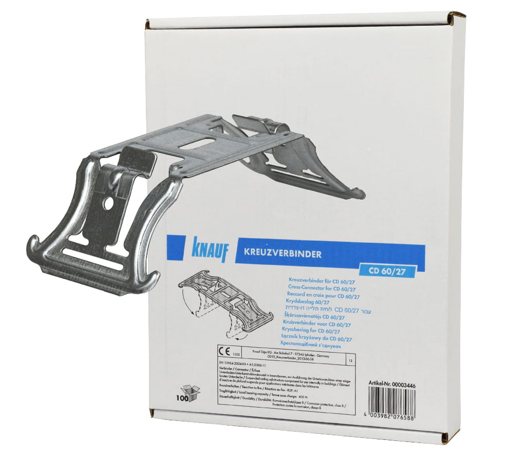 KNAUF ŁĄCZNIK KRZYŻOWY ZATRZASKOWY CD-CD 100SZT
