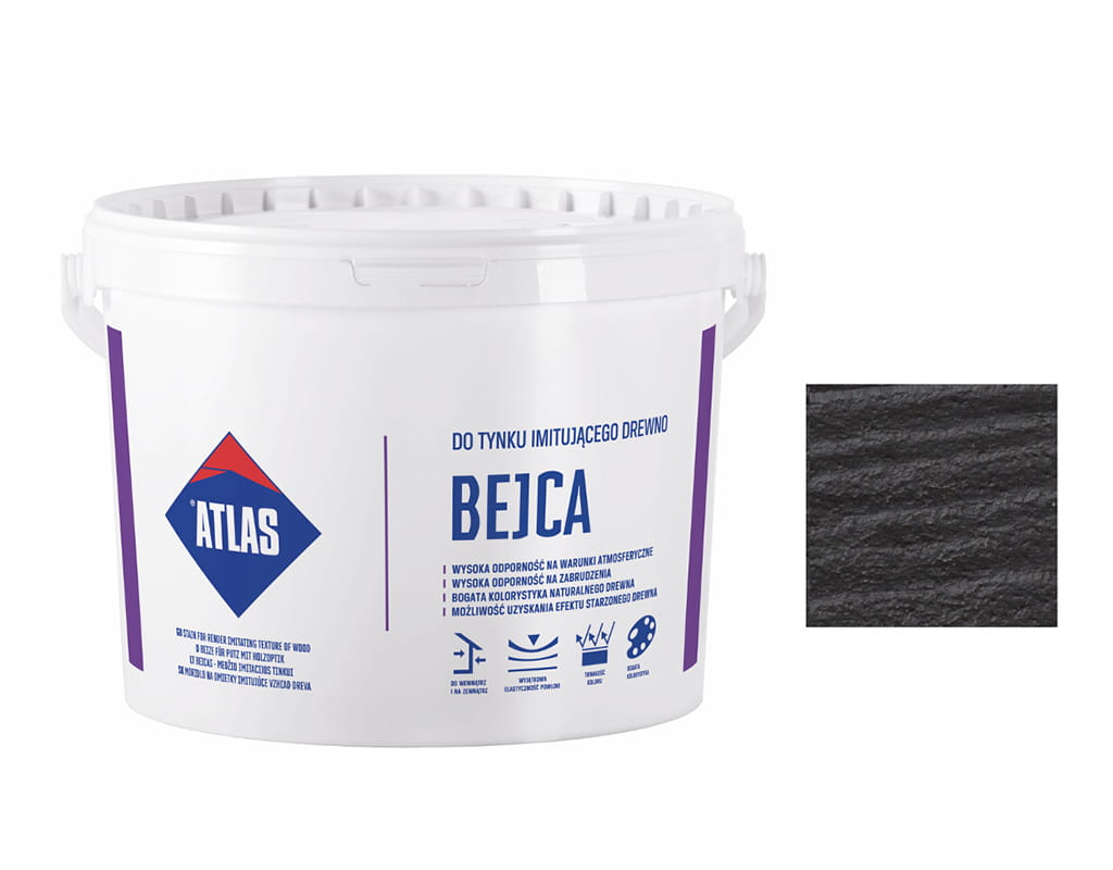 ATLAS BEJCA DO TYNKU IMITUJĄCEGO DESKĘ 09 HEBAN 4L