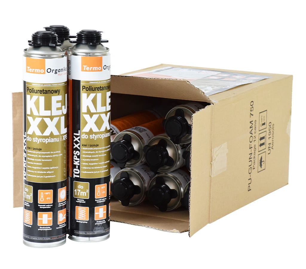 TERMOORGANIKA KLEJ POLIURETANOWY XXL 12 SZTUK