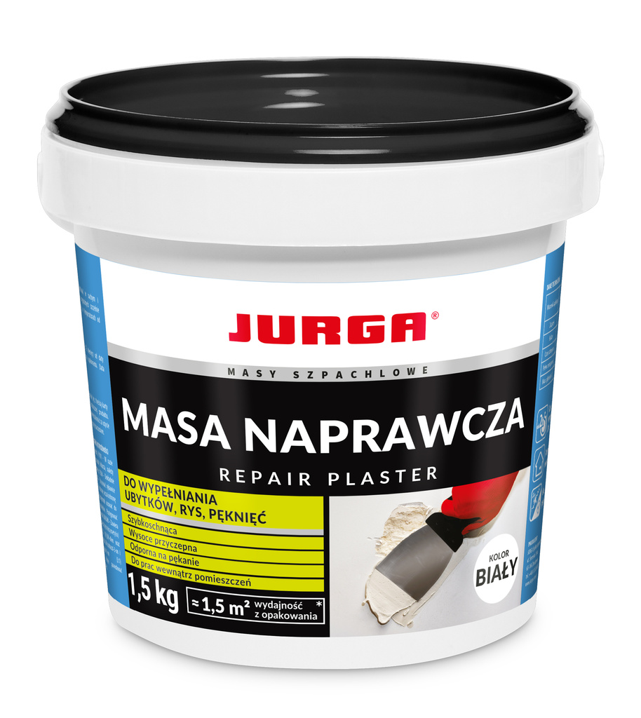 Masa naprawcza szpachlowa Jurga Repair Plaster - 1,5 kg - biała elastyczna