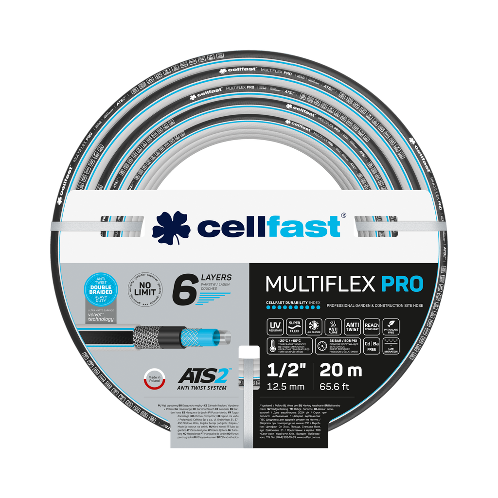 Wąż ogrodowy Multiflex Pro ATS2 1/2" 20m CELFAST