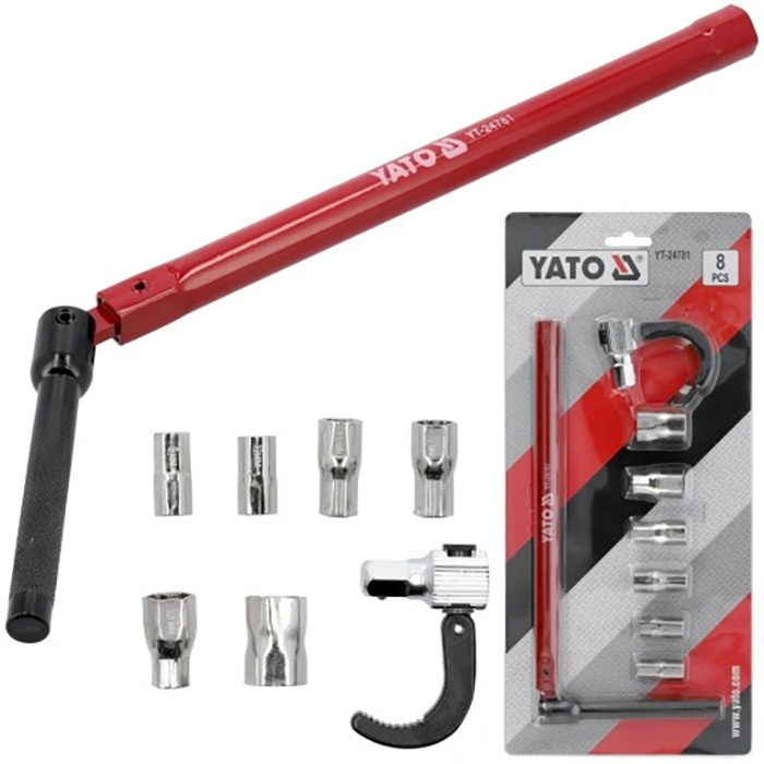 Klucz łamany do instalacji armatury 8w1 Yato