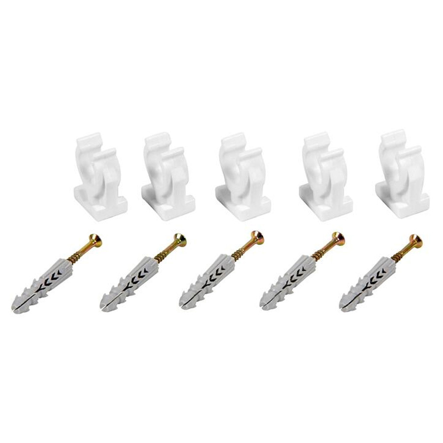 Uchwyt pojedynczy ze śrubą i kołkiem 22 mm - 5 szt Tycner