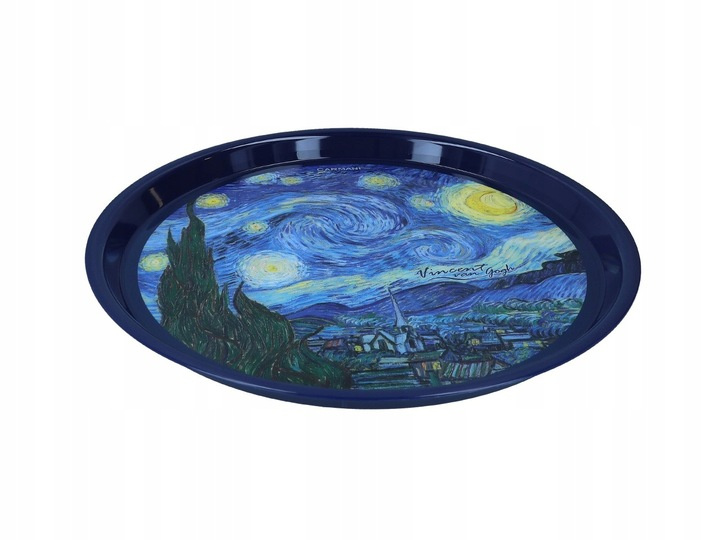 Taca owalna antypoślizgowy GWIAŹDZISTA NOC Vincent van Gogh fi 37cm