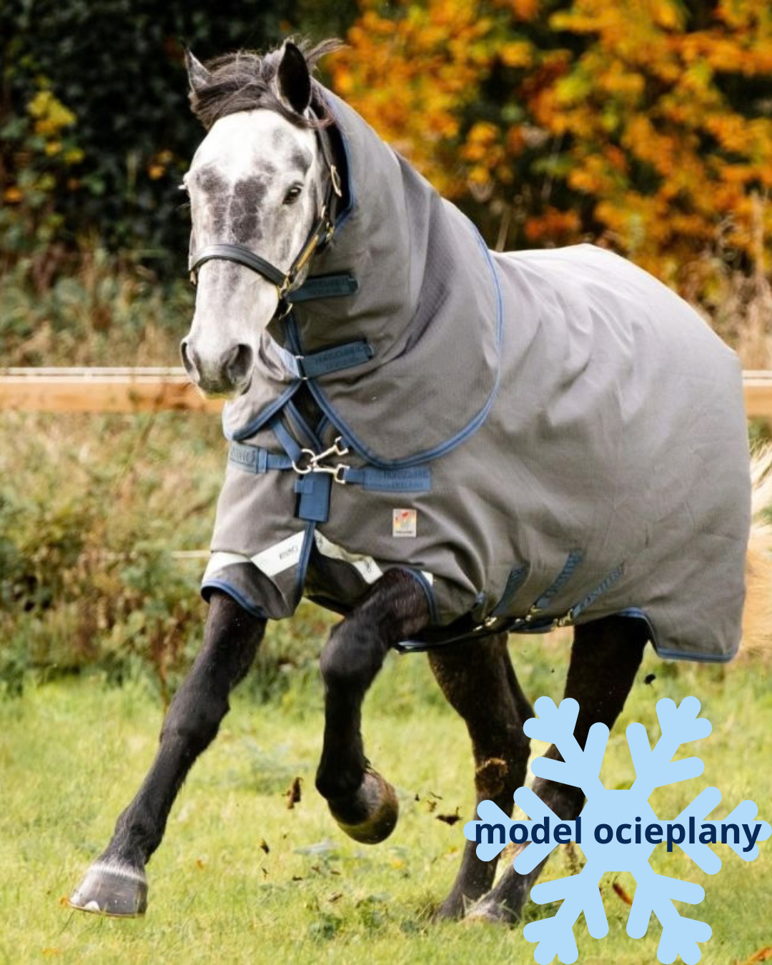 Horseware derka padokowa z kapturem Rhino Plus HexStop 250g