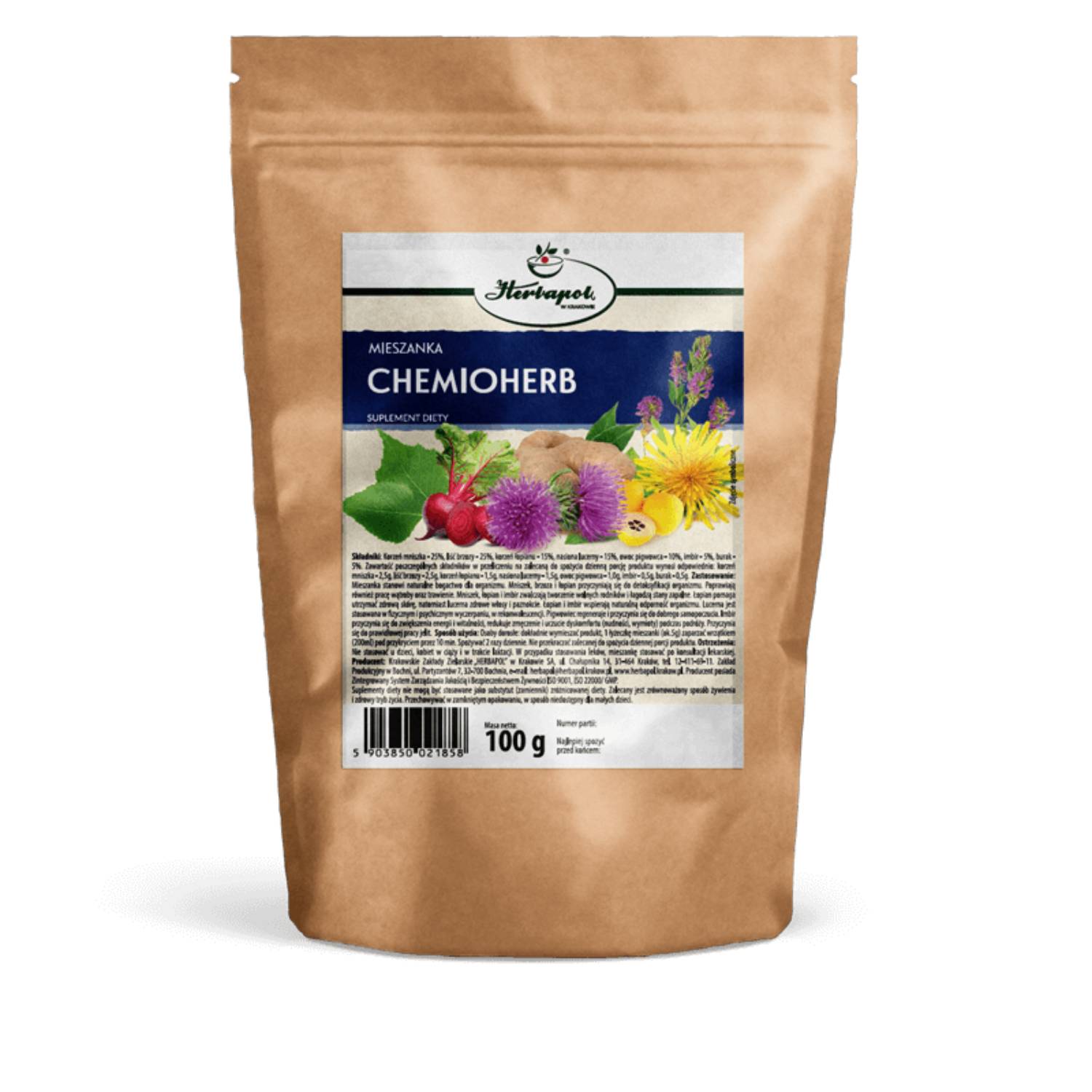 Herbapol kraków, mieszanka chemioherb, 100 g