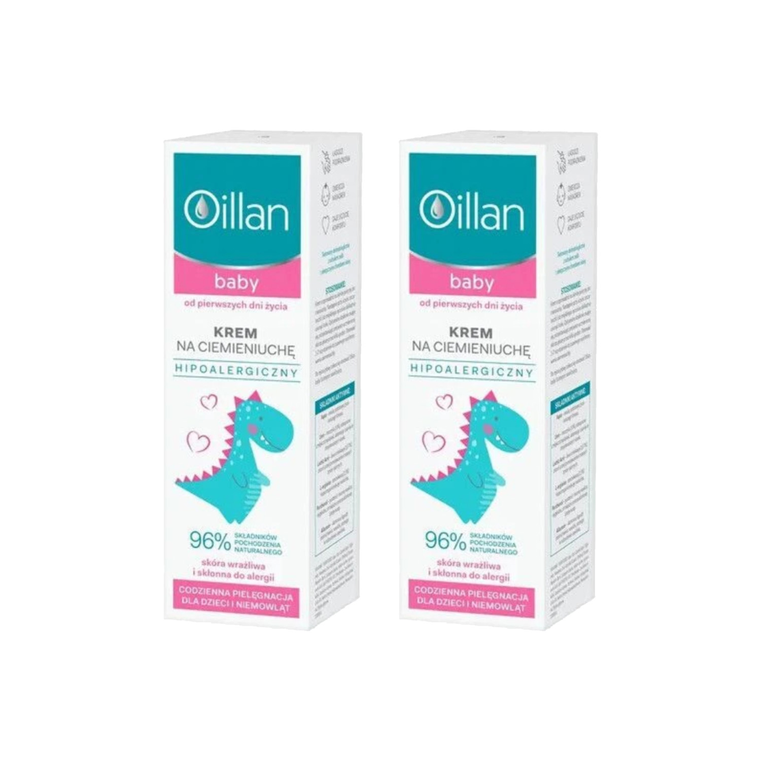 Zestaw: 2x oillan baby - krem na ciemieniuchę, 40 ml