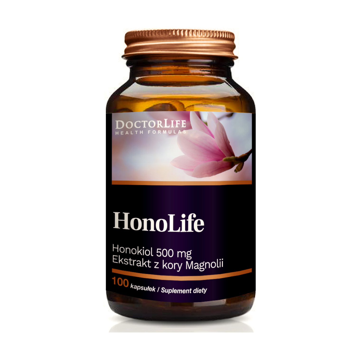 Doctor life - honolife ekstrakt z kory magnolii, 100 kapsułek