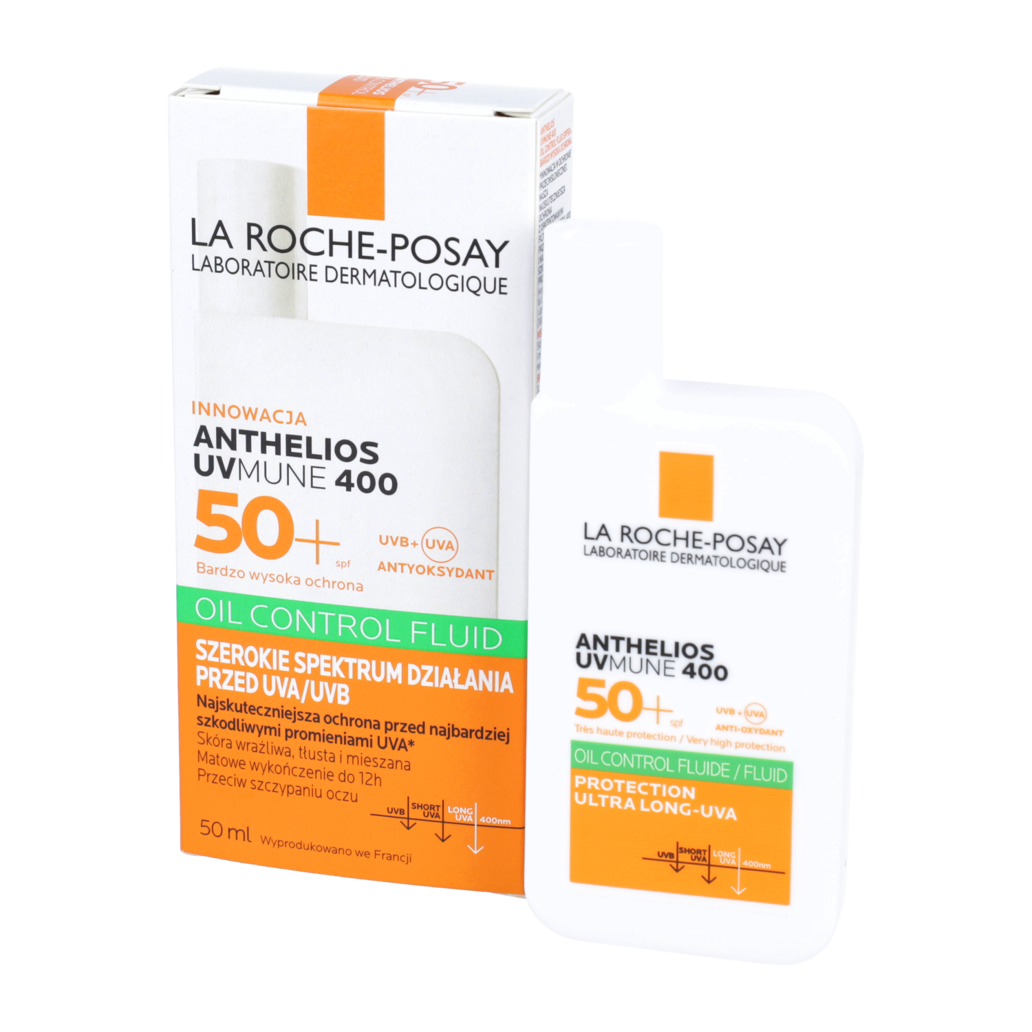 La roche - anthelios, fluid ochronny do twarzy, spf 50+, 50 ml