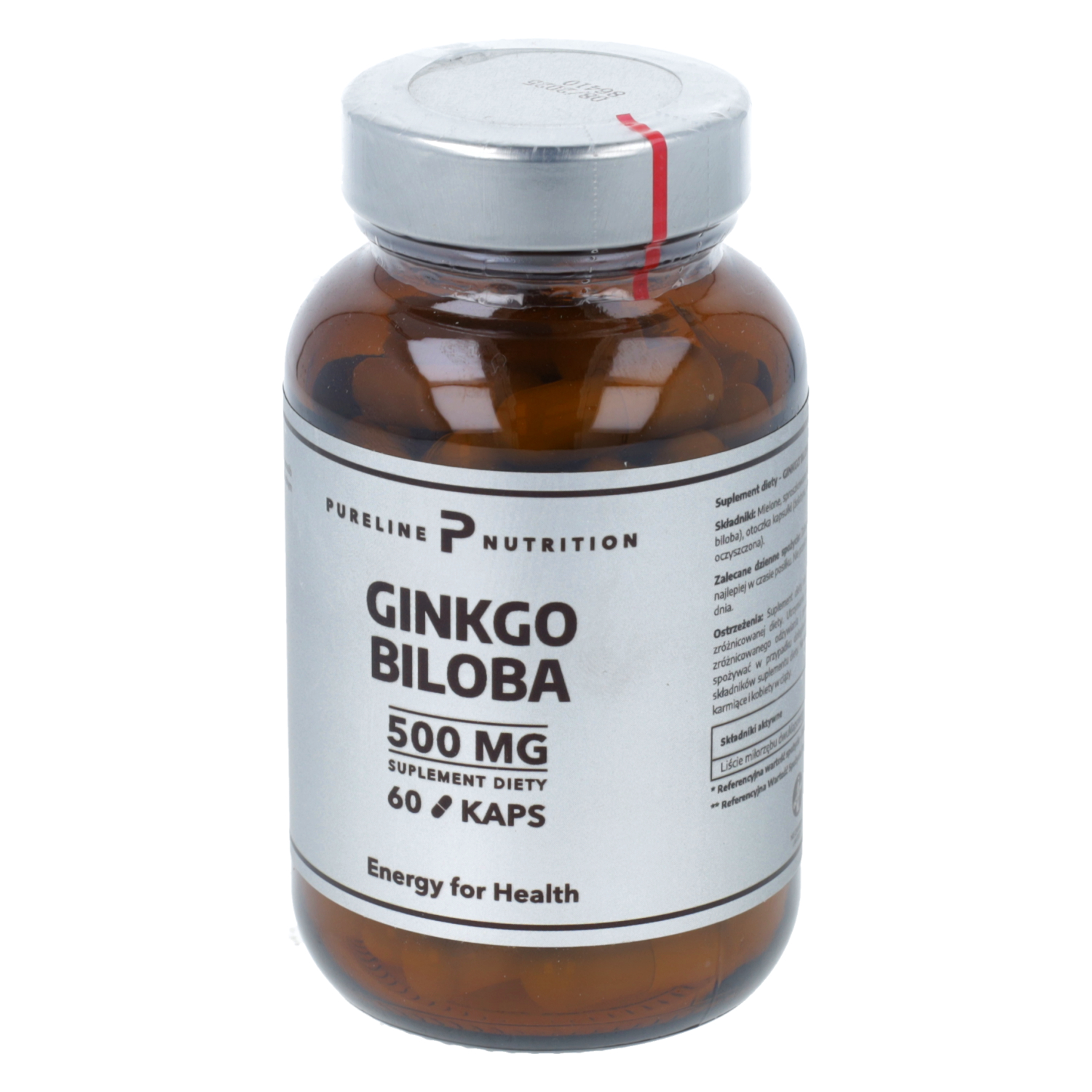 Pureline nutrition ginkgo biloba, 60 kapsułek