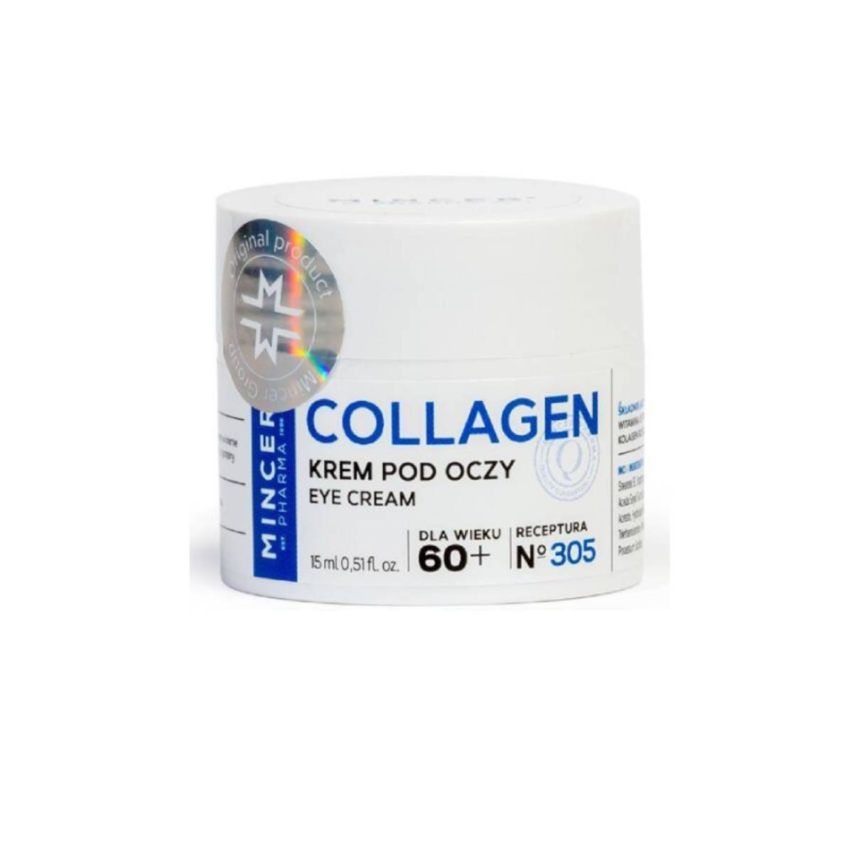 Mincer pharma - kolagenowy krem pod oczy 60+, 15 ml