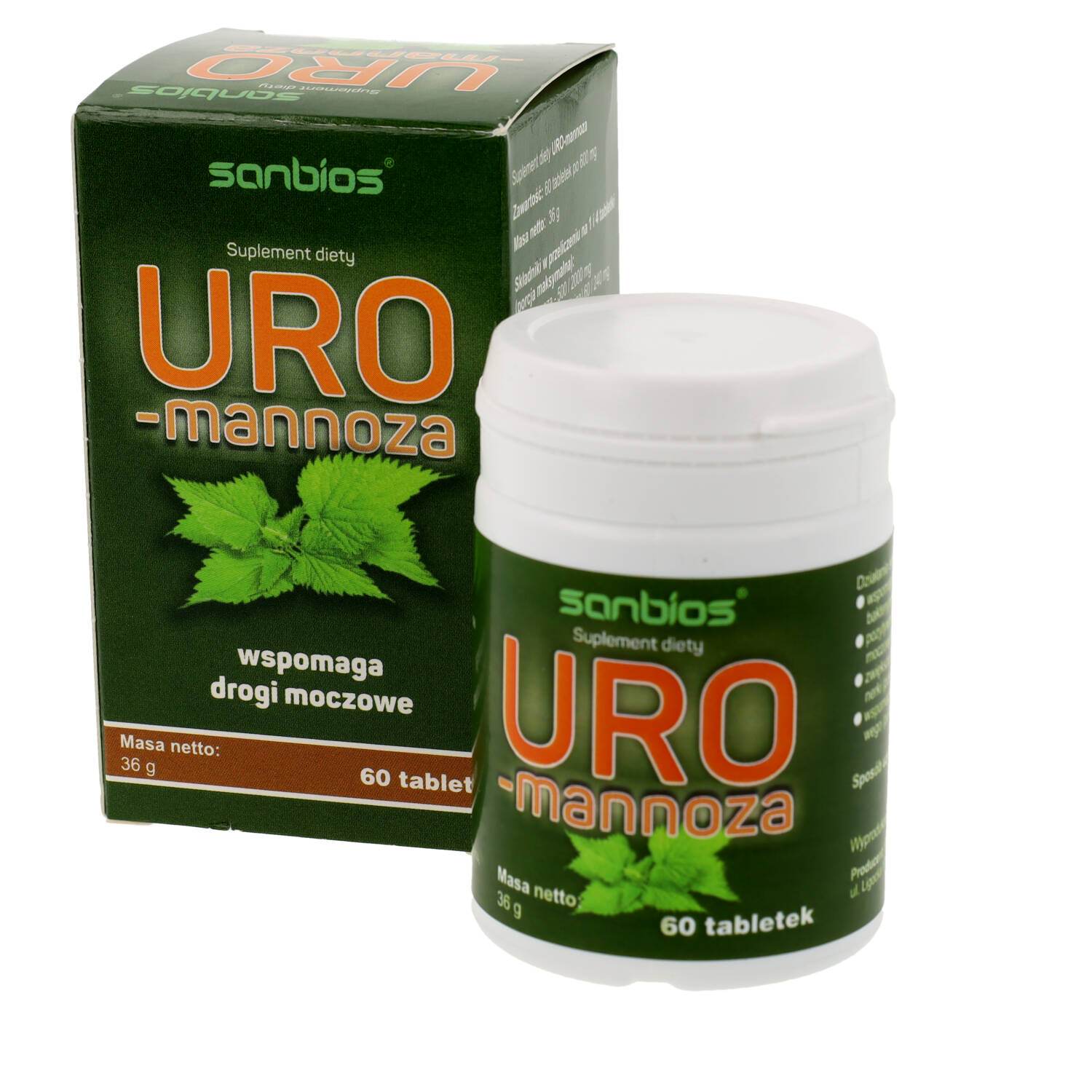 Sanbios uro-mannoza, 60 tabletek