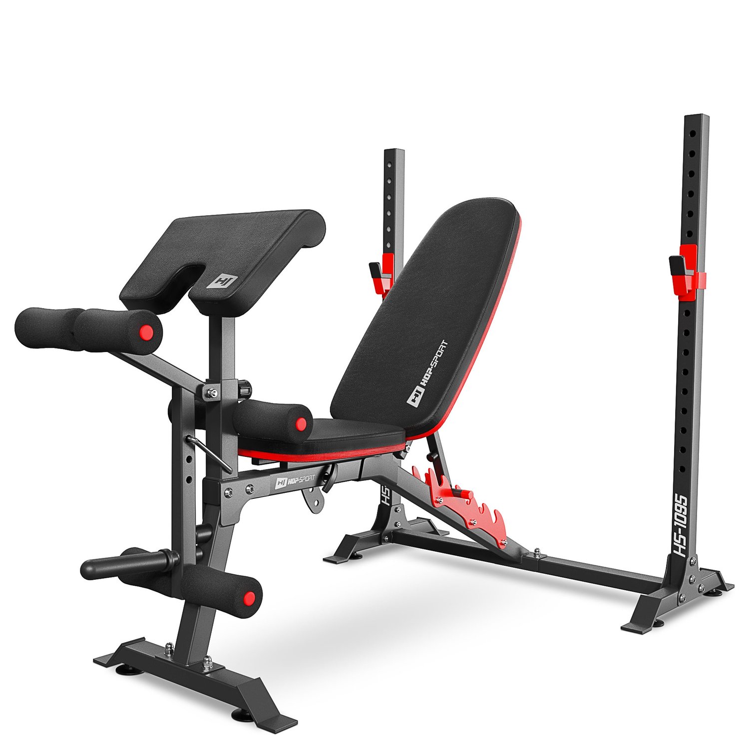 Verstellbare Hantelbank HS-1095 mit Curlpult