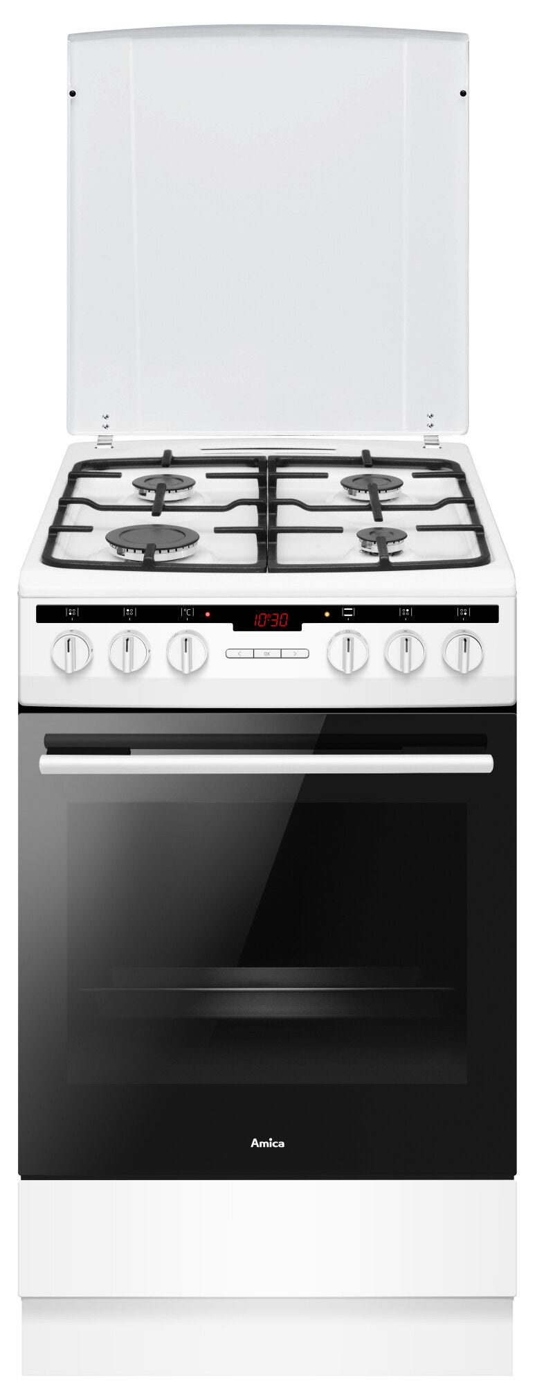 Kuchnia gazowo-elektryczna Amica 57GE3.43HZpTaDNAQ(W) 50 cm Biały