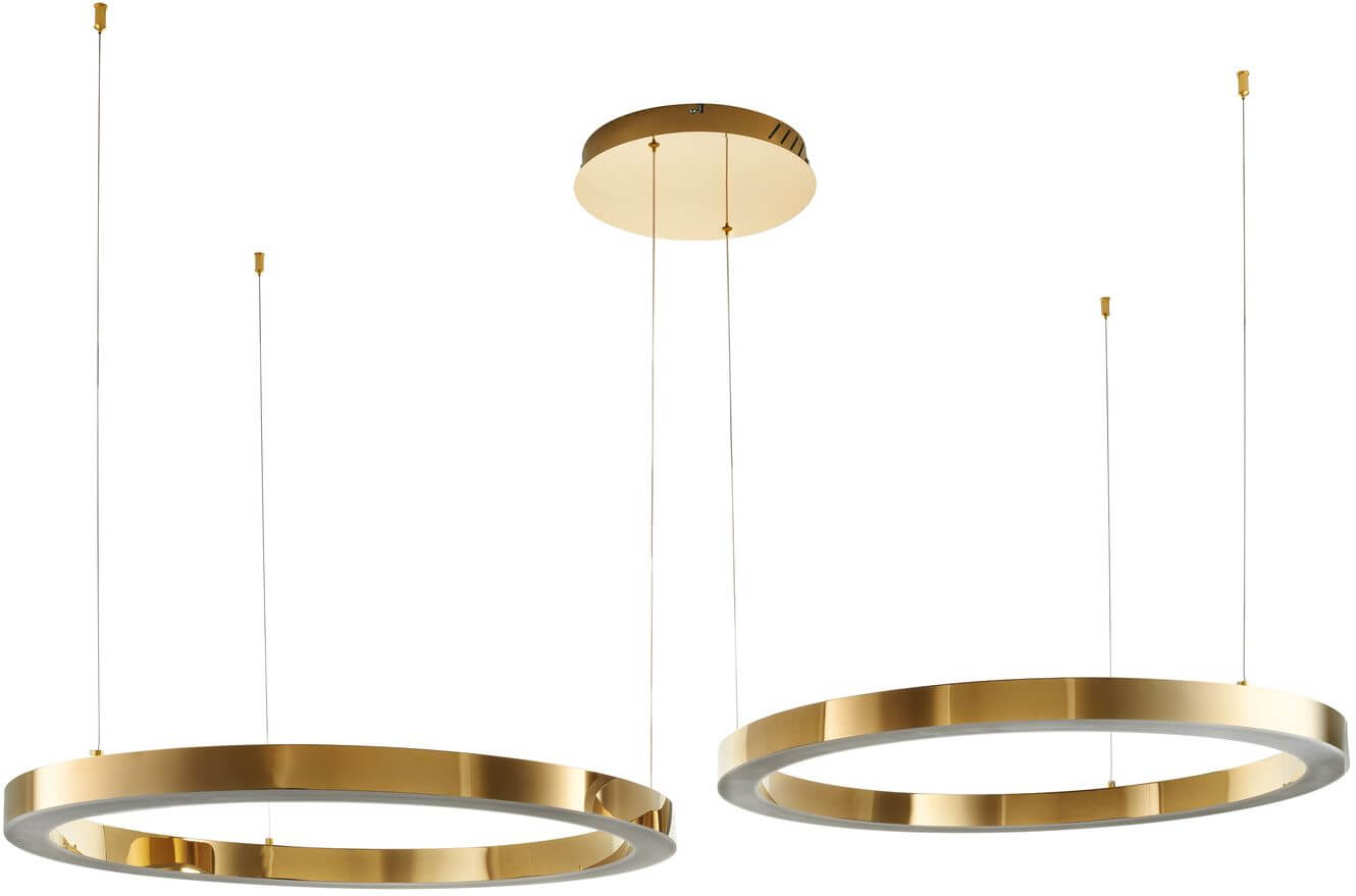 Step Into Design Circle 2In2 lampa wisząca 2x72 W złota DN924-60+80 gold
