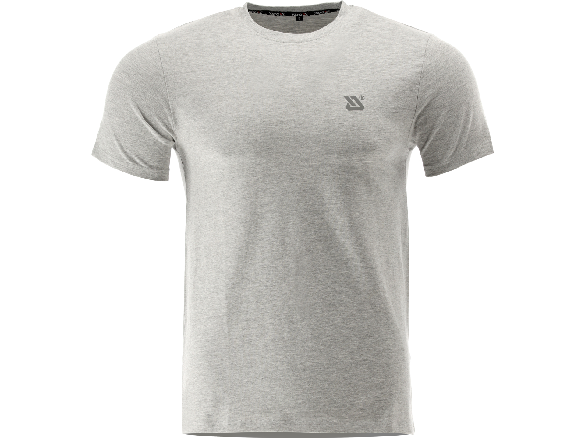 Koszulka T-shirt męski YATO tall przedłużana 200g szary melanż rozmiar M YT-78451