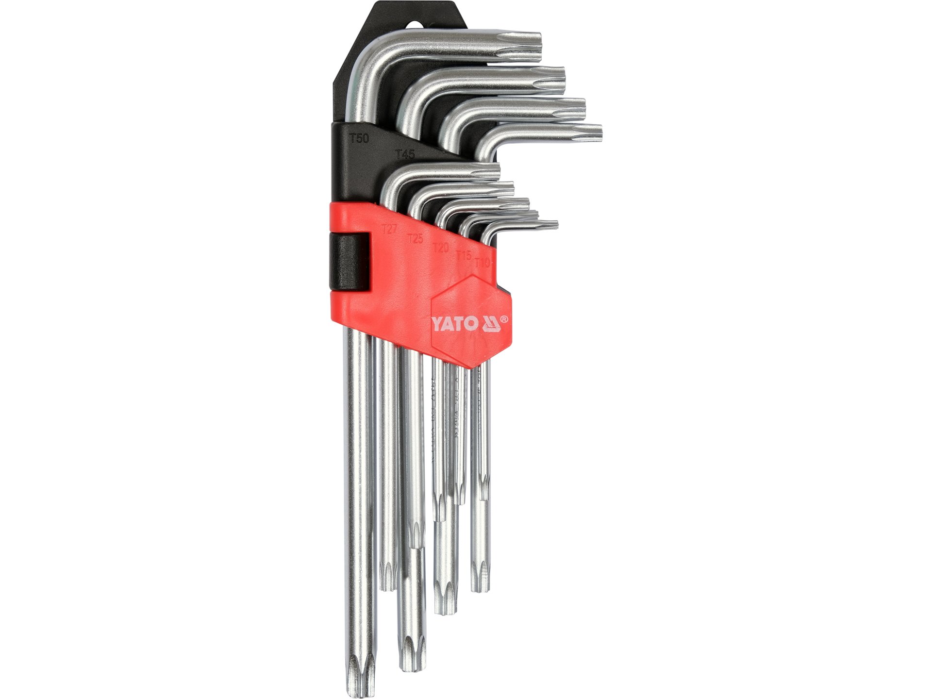 Zestaw kluczy TORX YATO T10 T50 9 szt. z otworem security materiał crv6150 YT-0511
