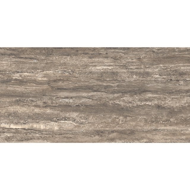 Gres szkliwiony LIV TRAVERTINO CLASSICO NOCHE brown mat 59,8x119,8 ga