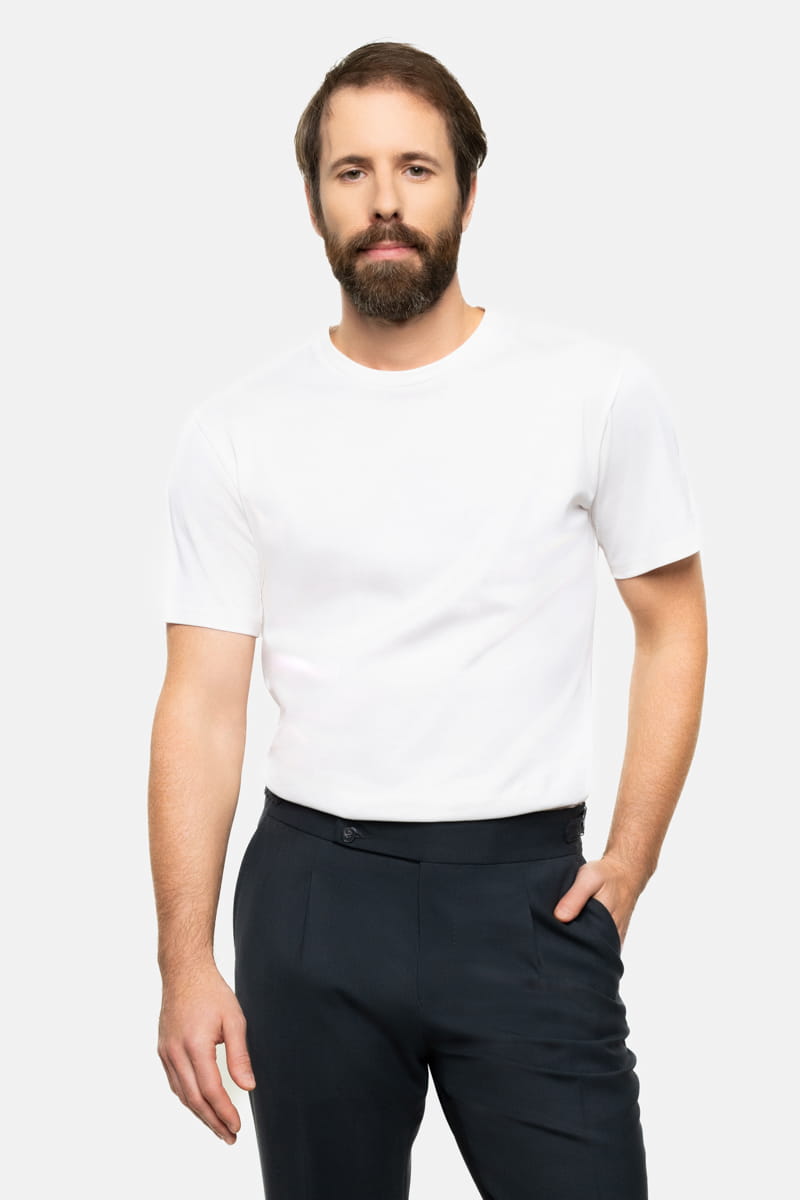 T-shirt Ocean, organiczna bawełna, algi morskie, off-white