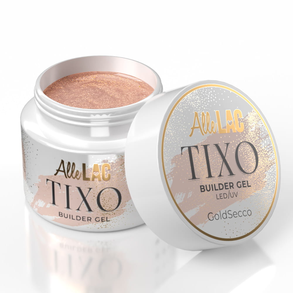 Żel budujący z tiksotropią AlleLac Tixo Builder Gel GoldSecco 45g
