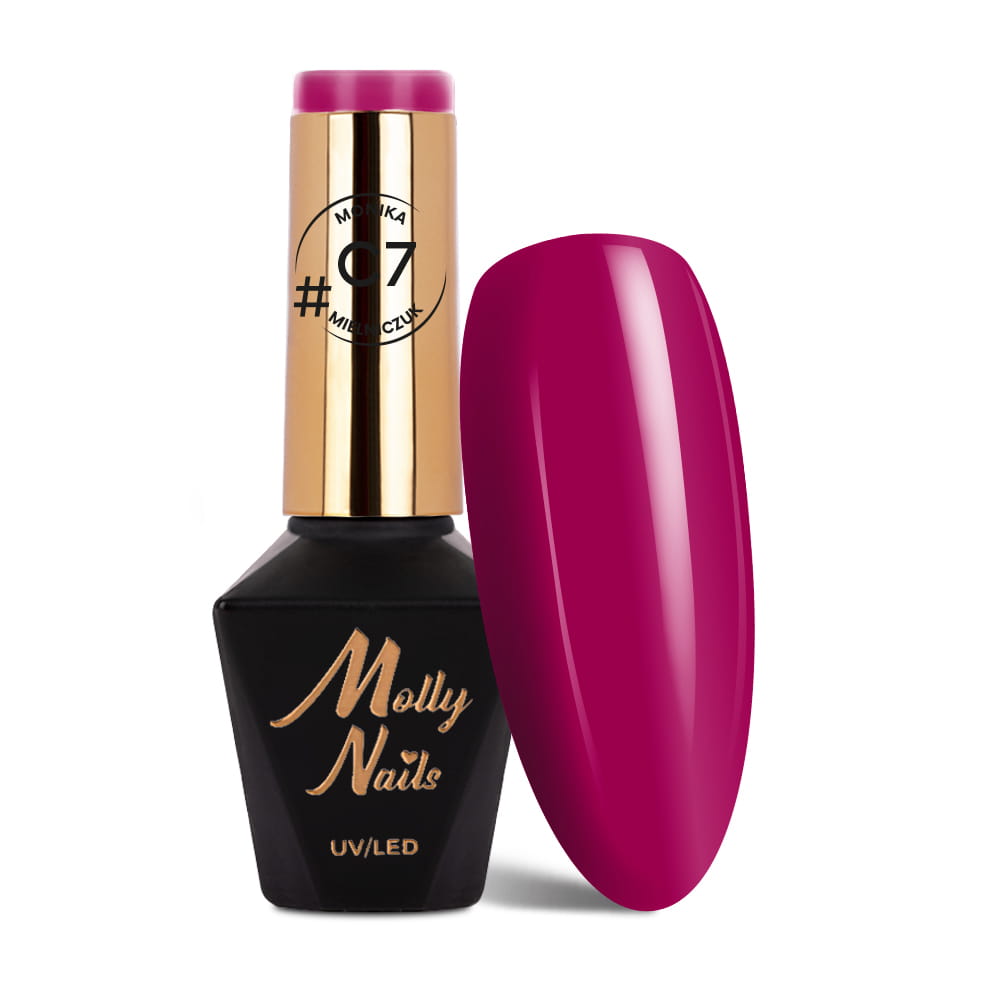 Lakier hybrydowy LED/UV Gel Polish Molly Nails #Classic by Monika Mielniczuk Nr #C7 HEMA/Di-HEMA free 8g