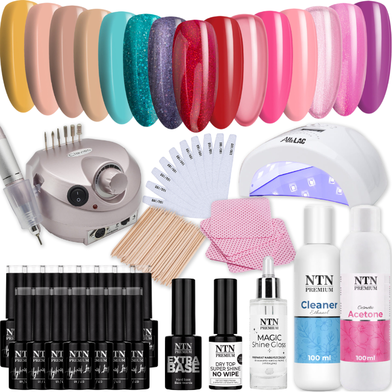 Niezbędnik Manicurzystki Zestaw Do Manicure Hybrydowego Dla Początkujących 25w1