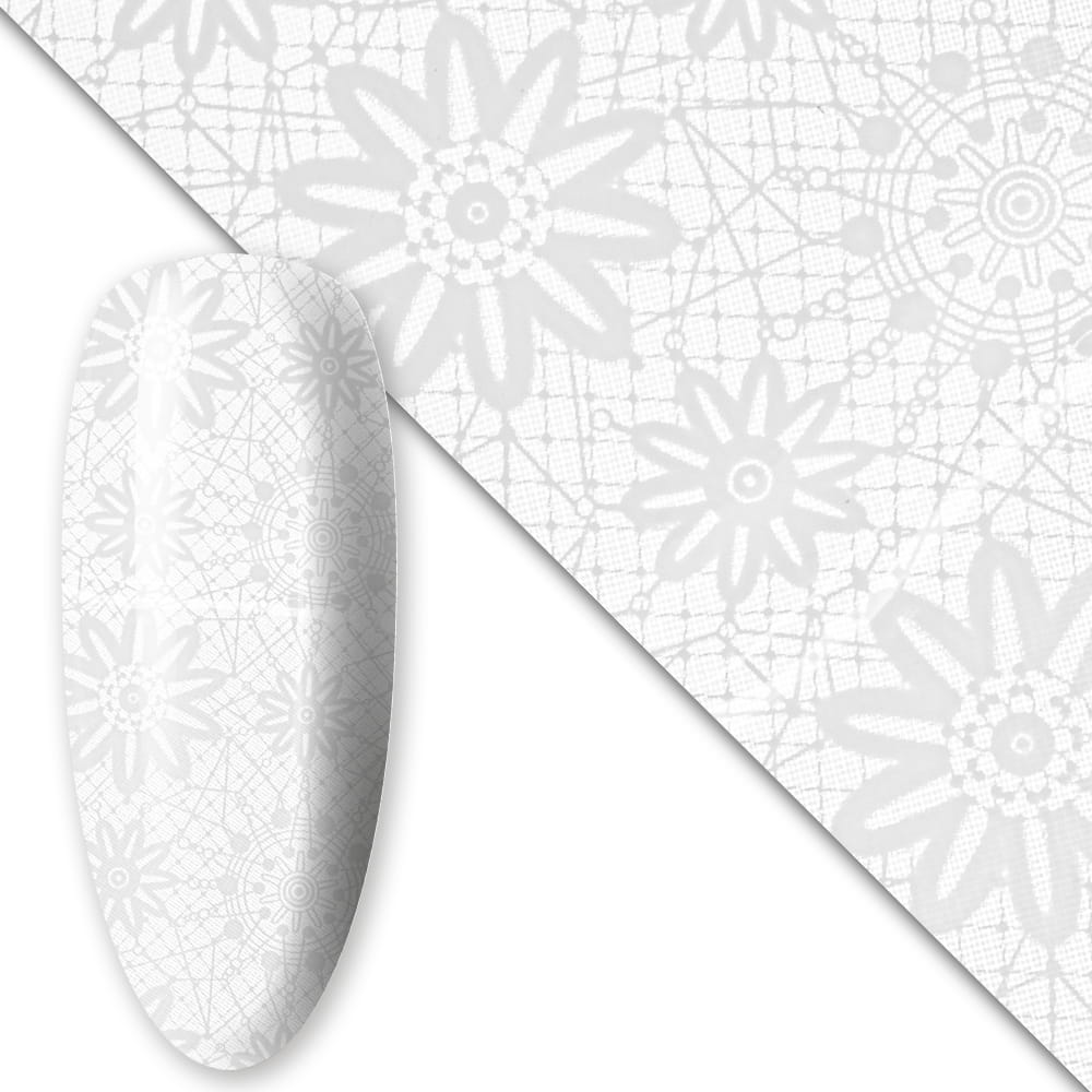 Folia transferowa do paznokci 80 cm White Nr 5