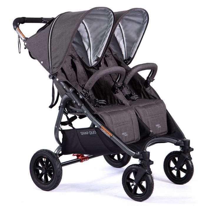 Valco Baby Snap Duo Sport - wózek spacerowy bliźniaczy-Tailor Made Charcoal
