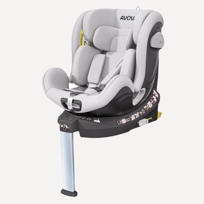 Avova Swan-Fix - fotelik dla dzieci od 40 do 125 cm wzrostu-Sky Grey