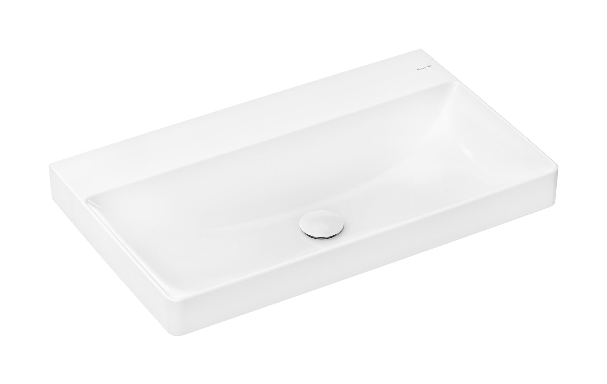 Darmowa Dostawa - Umywalka 80x48 cm prostokątna ścienna-meblowa biała Hansgrohe Xelu Q 61021450