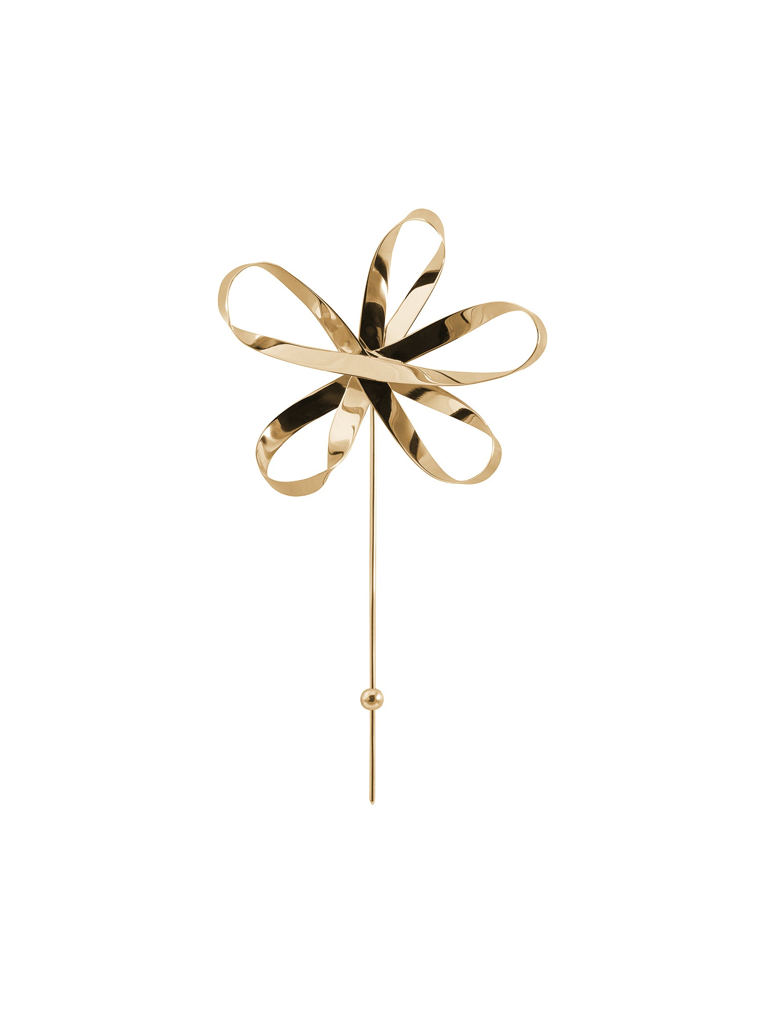 Ribbon Brooch - ręcznie wykonana broszka o kwiatowej formie