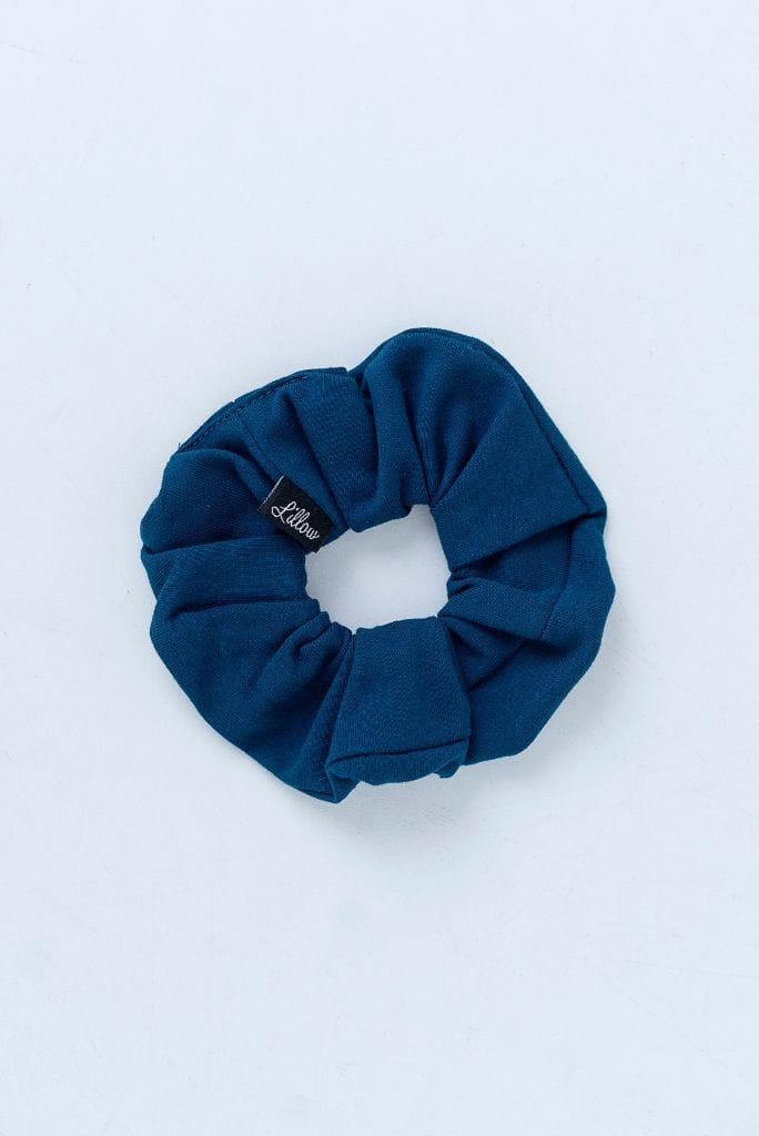 Lillow - FROTKA Scrunchies - głęboki niebieski - Materiał bawełna - Uszyto w Polsce