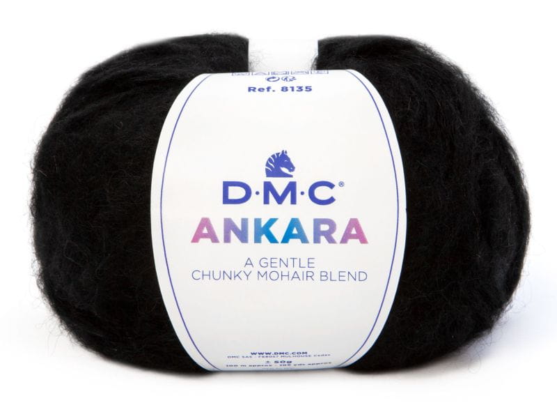 włóczka DMC ANKARA 50gr kol. 806 czarny