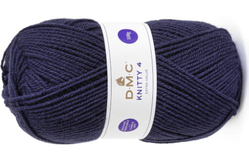 WŁÓCZKA DMC KNITTY 4 KOL. 611 / ciemny jeans