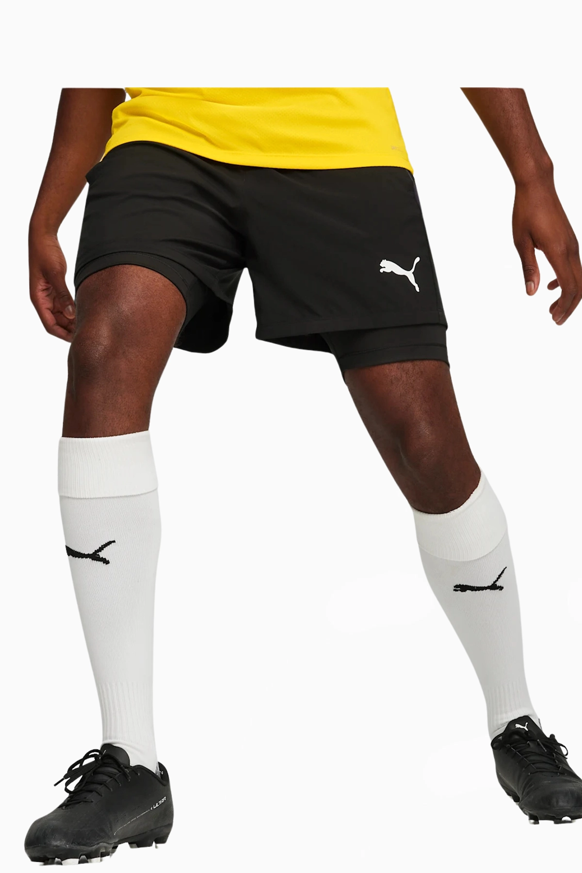 Spodenki Puma teamGOAL 2 in 1 - Czarny