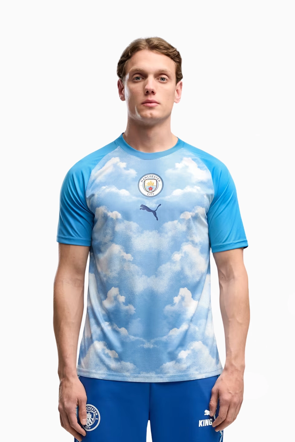 Koszulka Puma Manchester City 26/27 Warm-Up - Błękitny