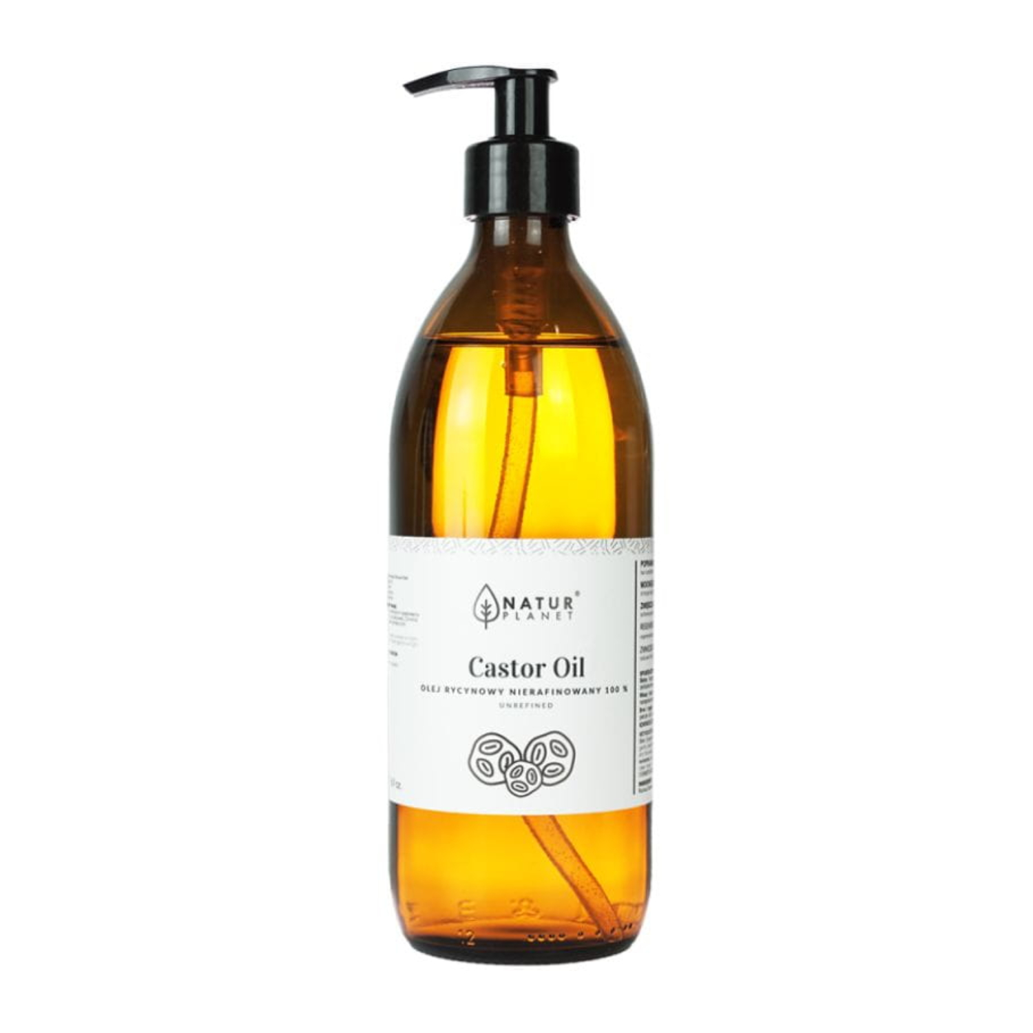Natur planet - olej rycynowy, nierafinowany, 500 ml