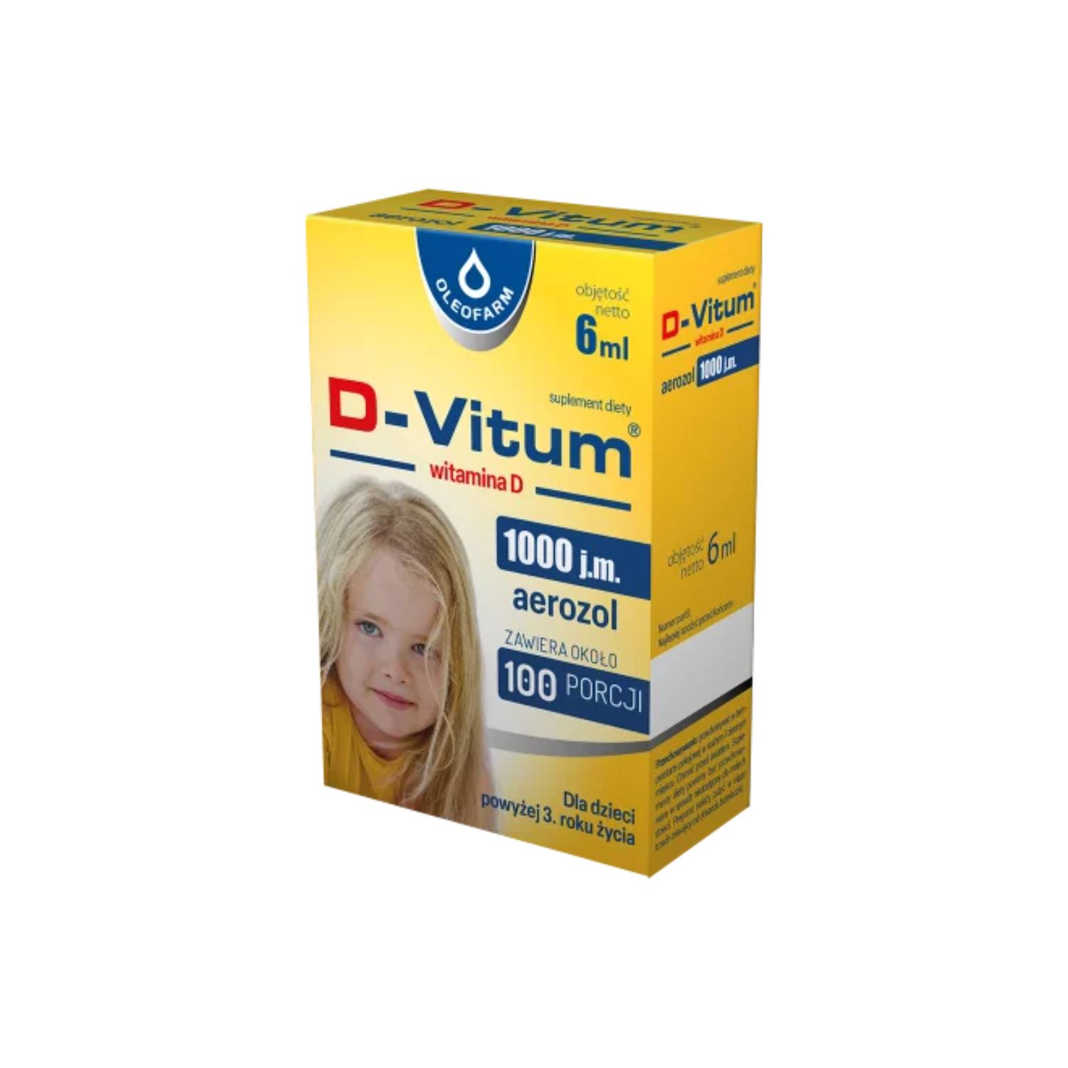 D-vitum 1000 j.m., aerozol, 6 ml