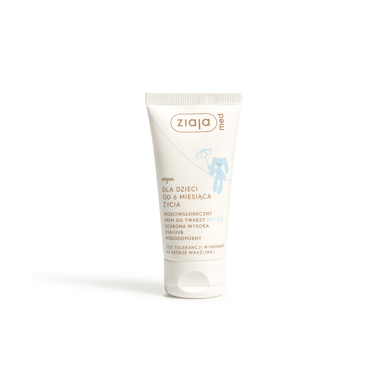 Ziaja med - krem do twarzy spf 50 dla dzieci, 50 ml