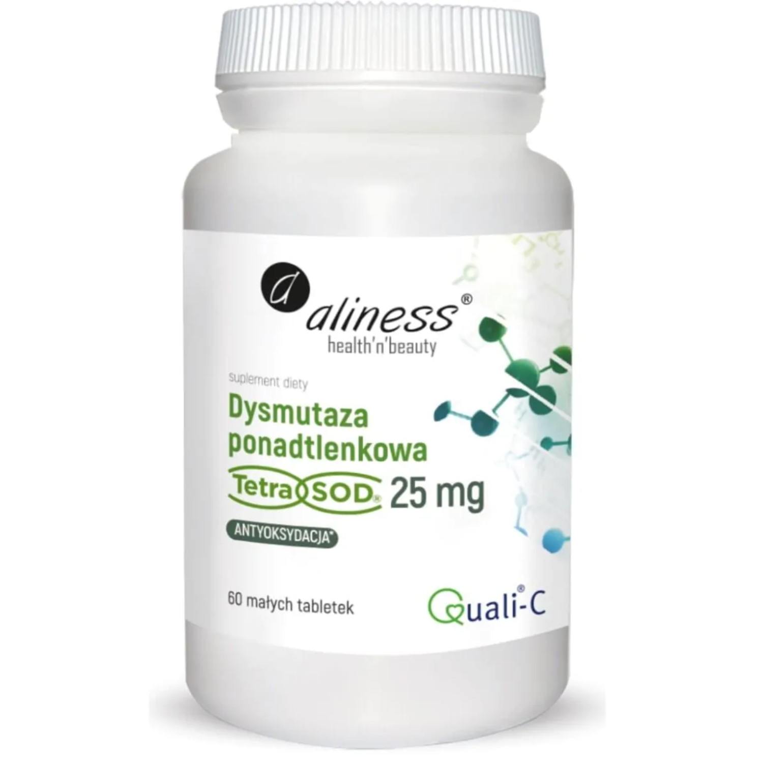 Aliness dysmutaza ponadtlenkowa tetra sod, 60 tabletek