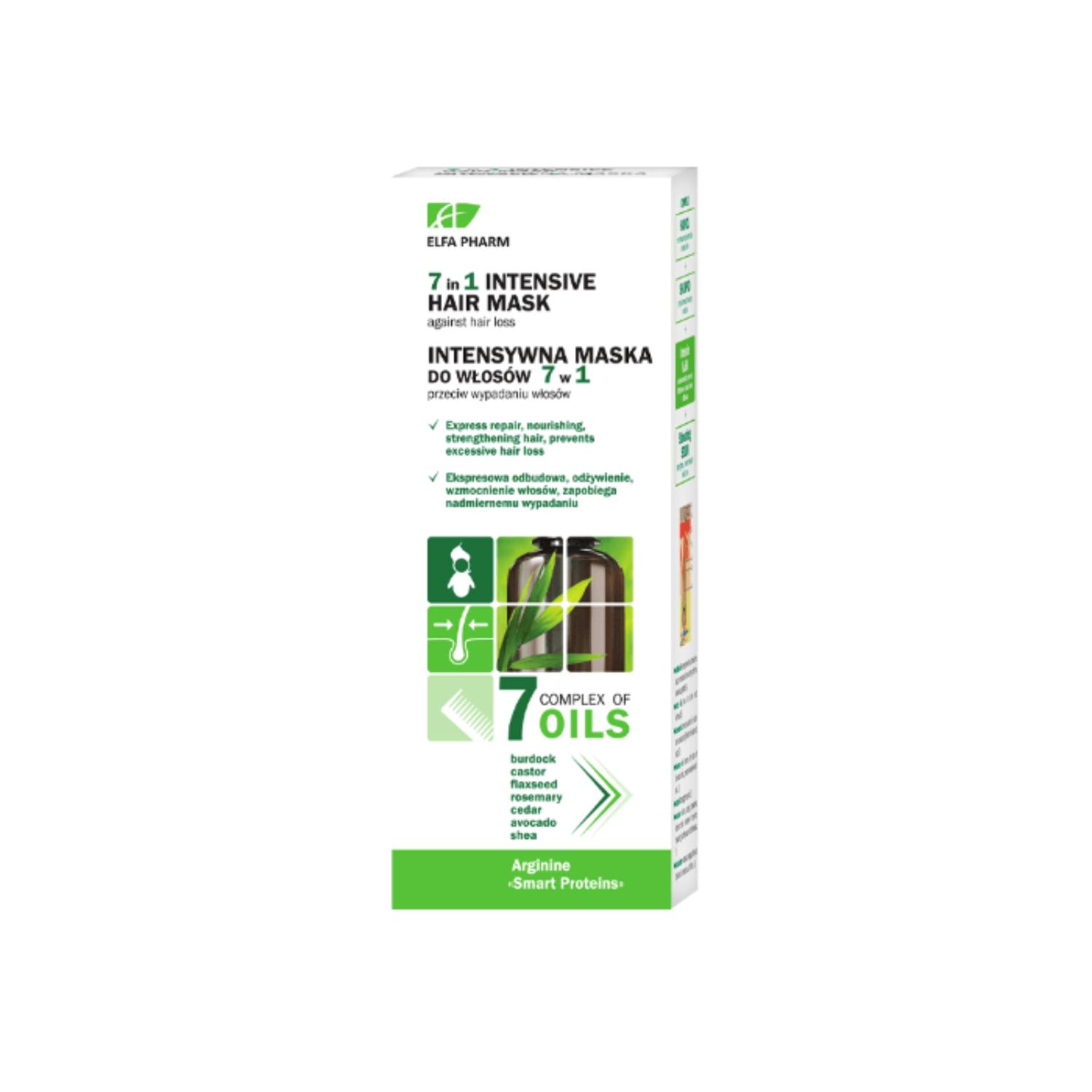Elfa pharm - intensywna maska do włosów 7w1 przeciw wypadaniu włosów, 200 ml