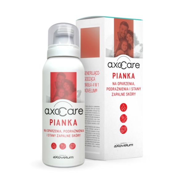 Axocare - pianka na oparzenia, podrażnienia i stany zapalne skóry, 85 ml