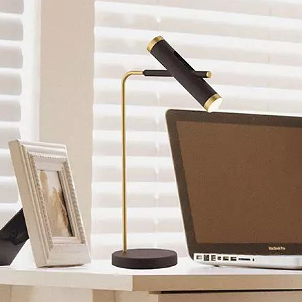 Altavola Design Lunette lampa stołowa 2x3W czarny/złoty LA062/T_black