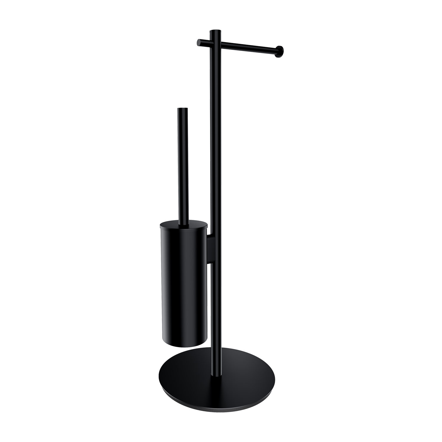 Omnires Modern Project stojak na papier toaletowy ze szczotką czarny MP60810BL - Wysyłka w 24h